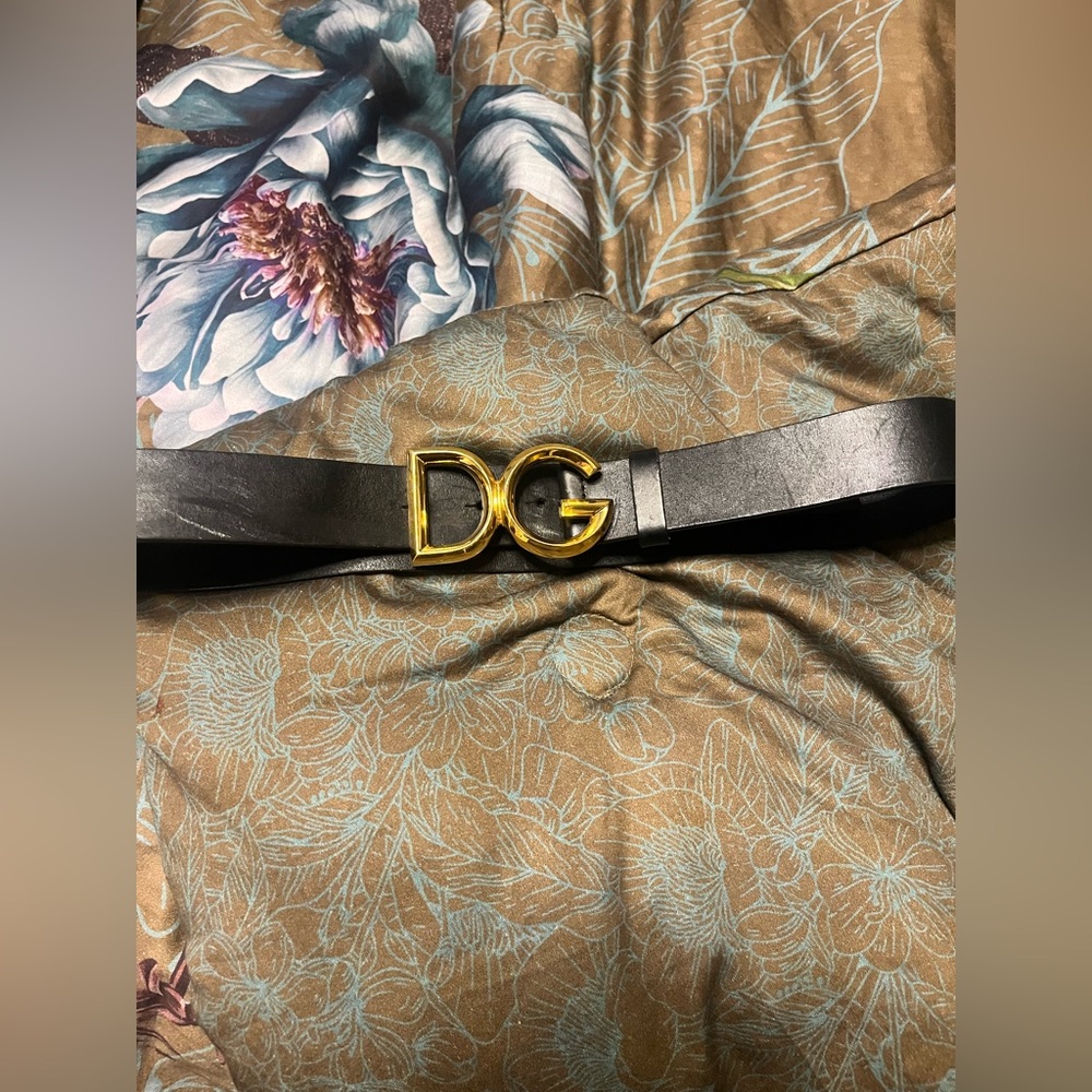 Black Belt with Gold DG Buckle